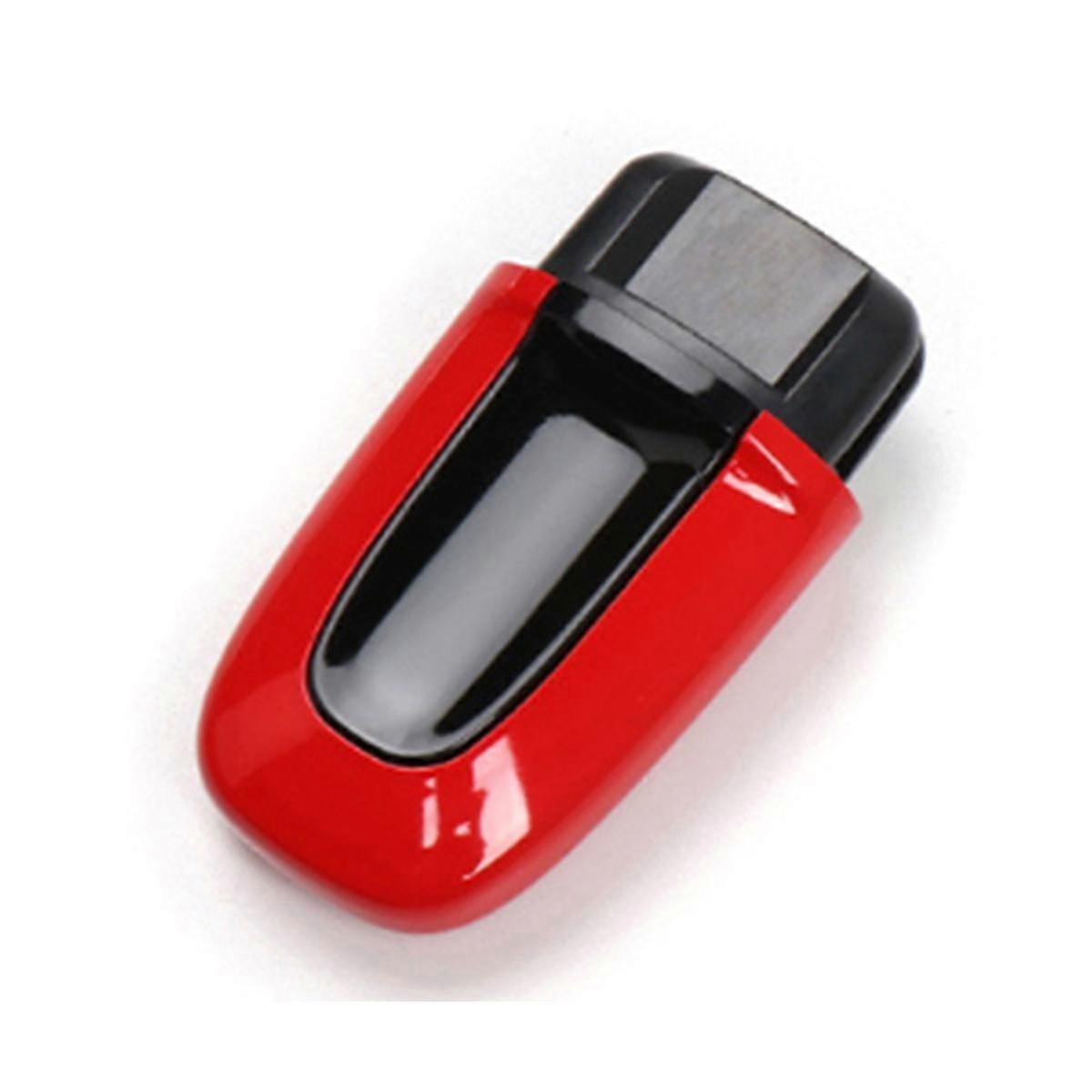 Car Start Key Switch One-Click Ignition Trim for 2013-2023 Startup Key Red