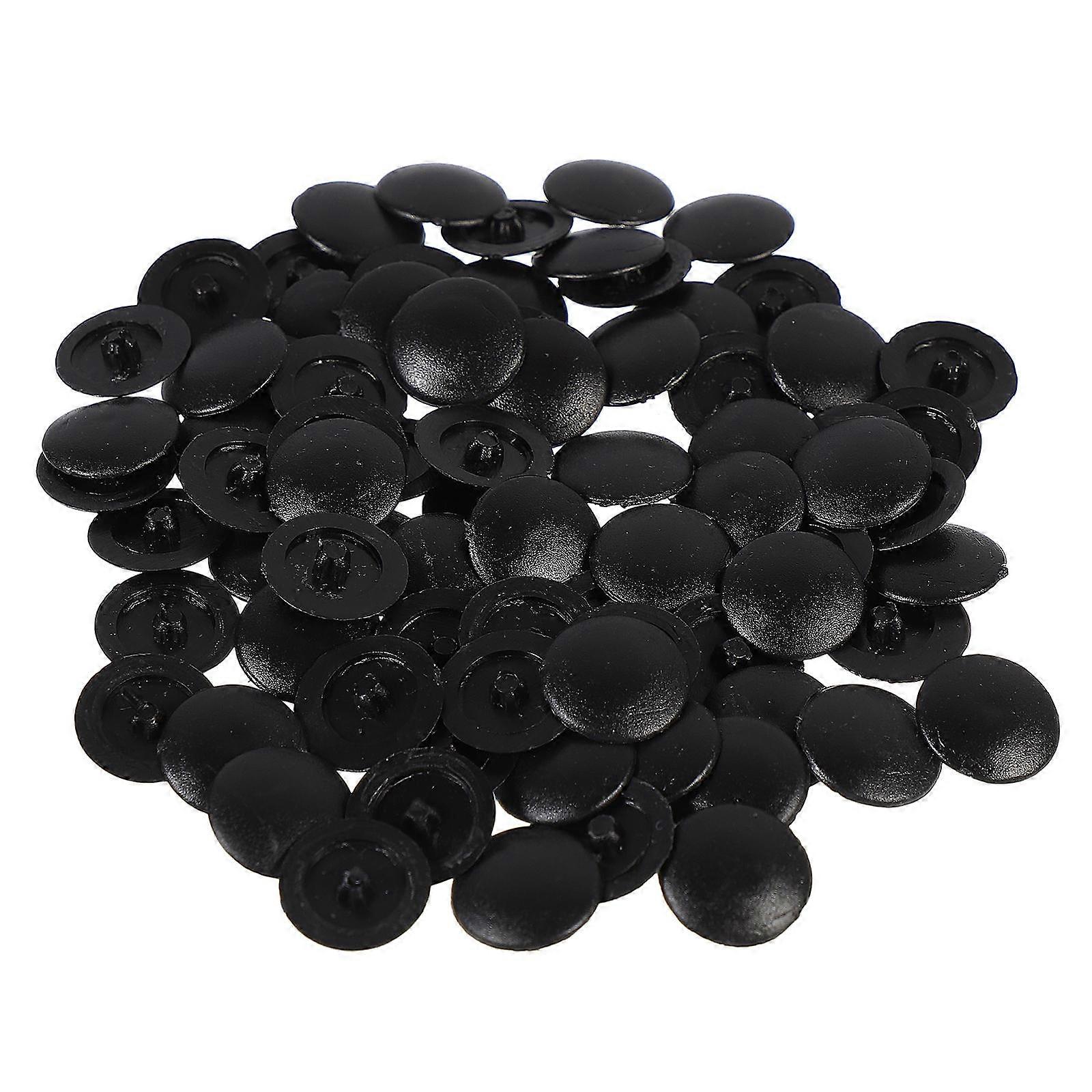 Screw Hole Cover Black PP for Screw 500Pcs Practical Hole Plugs