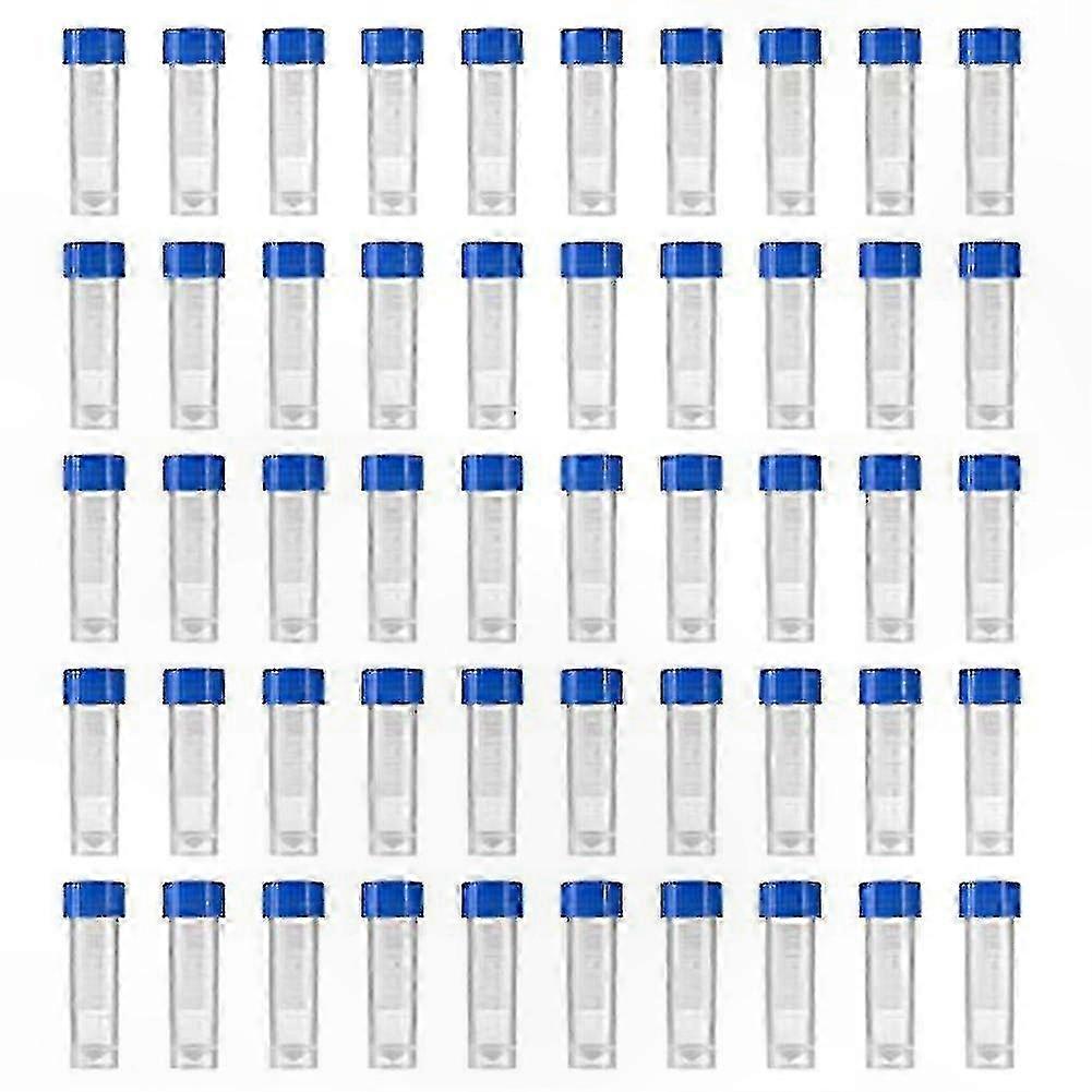 200-Pack 5ml Graduated Plastic Vials with Screw Caps for Storage and Testing