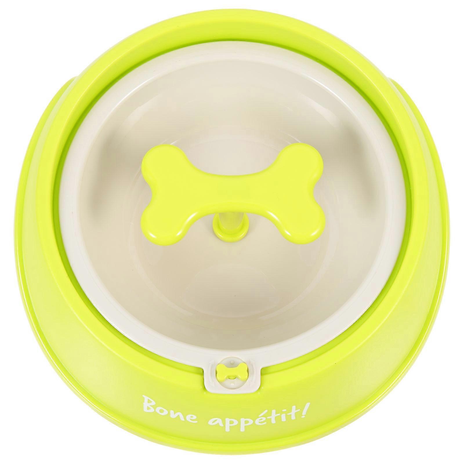 Cat Bowl Convenient Pet Food Bowl Plastic Design Bone Shape Slows Eating Prevents Gulping Reduces Bloating 1Pack