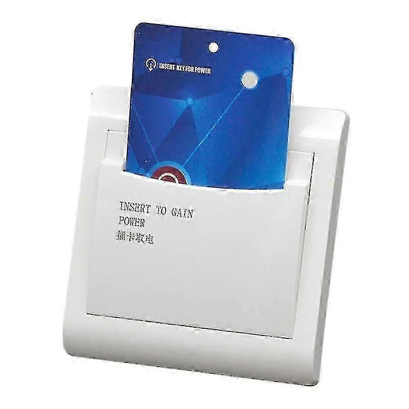 40A Hotel Key Card Switch Wall Mounted Energy Saving Power Switch with 3 Cards for Power