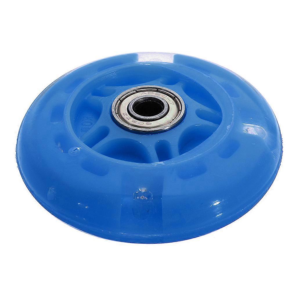 PU Metal Scooter Wheel 80mm Replacing Rollerskate Inline Skate Wheels Blue