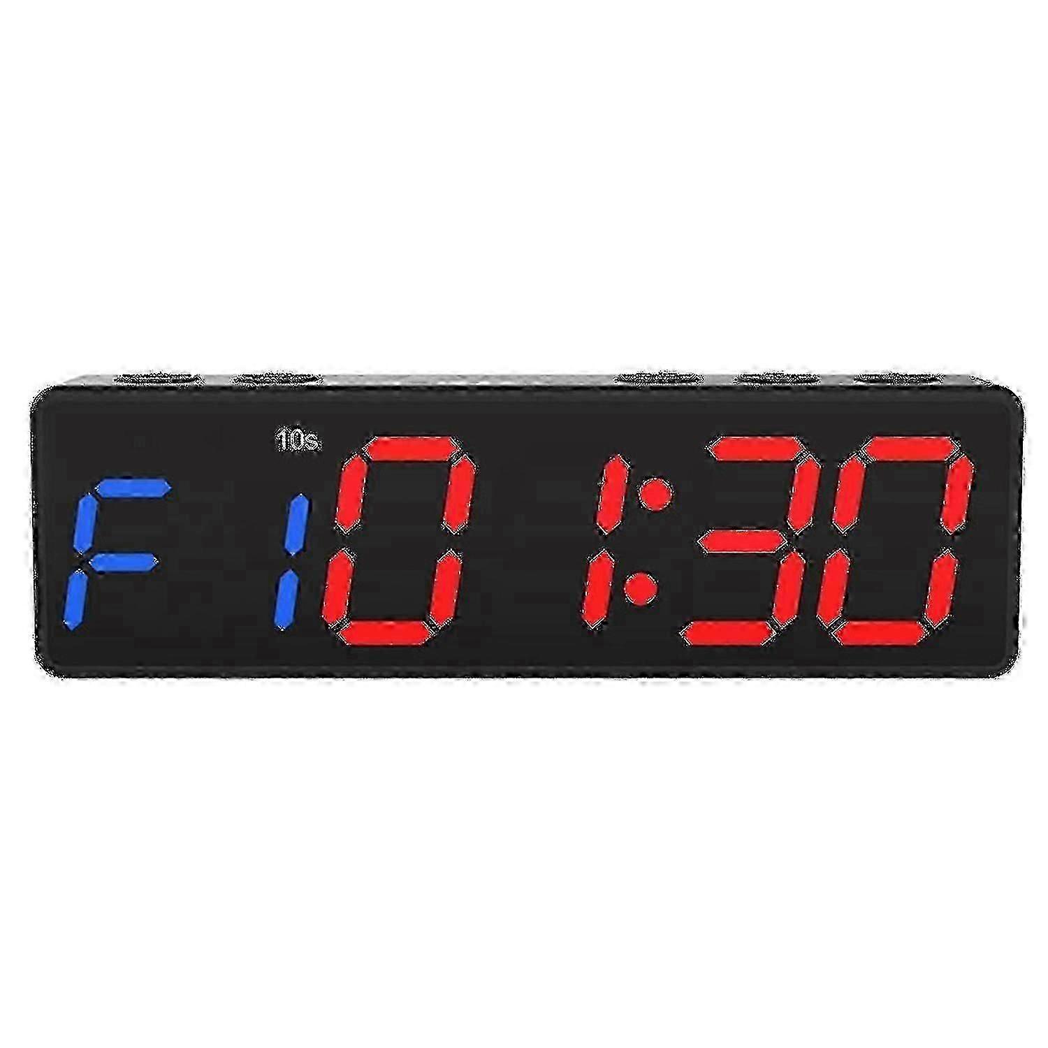 Gym Timer Interval Workout Clock Stopwatch for Training Countdown and Count Up