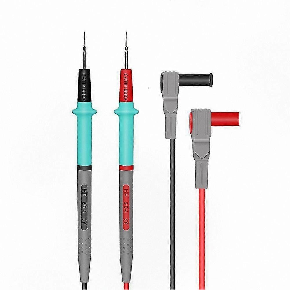 High-Voltage Silicone Test Leads with Needle Tips for Multimeters 1000V 20A Cable Kit