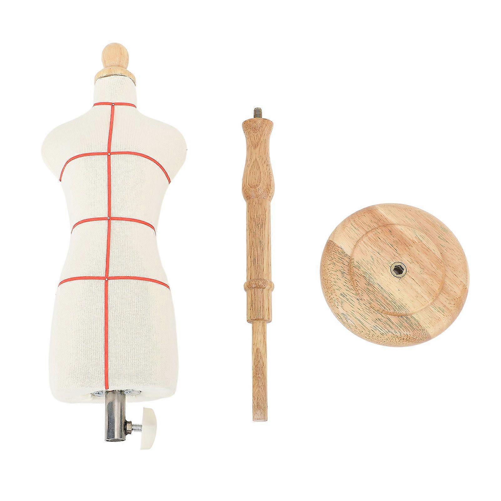 Weibliche Kleiderform Buchenholz Stabile Kleiderform Schaufensterpuppe Torso mit Ständer für Display Nähkleidung