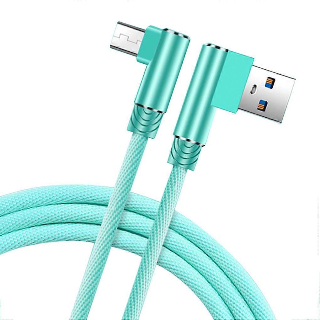 Fast Charging Cable Double Elbow Data Cord Replacement for Android Mobile
