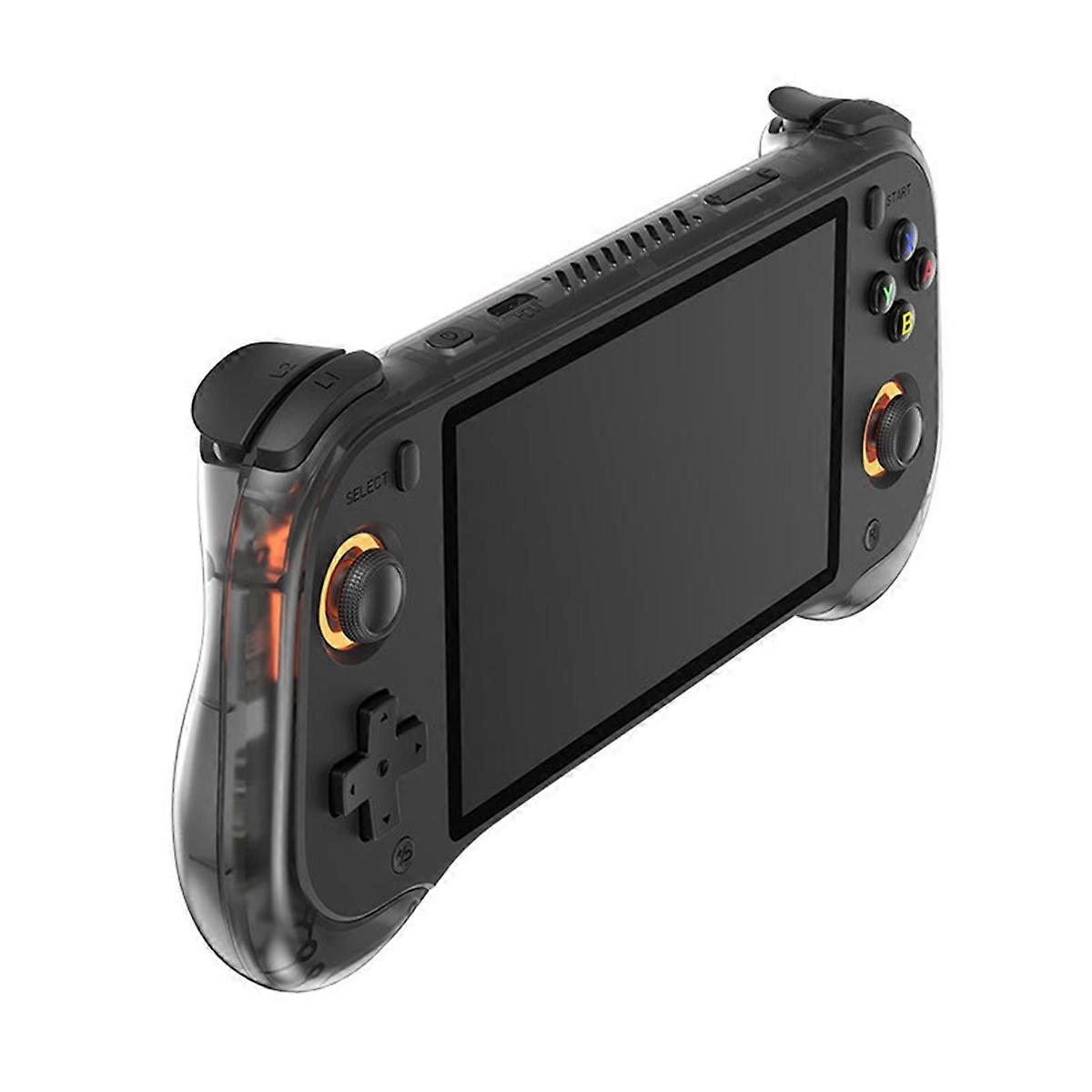H55 Retro Video Handheld Game Console 5.5inch HD IPS Screen Dual Hall Joystick Game Player Support 20+ Emulators Black