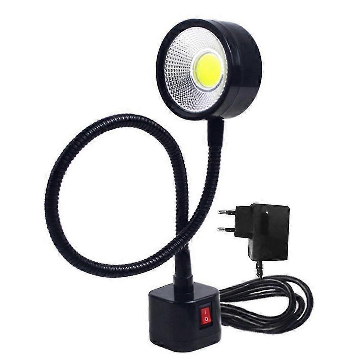 LED Magnetic Base Gooseneck Lamp 220V 5W for Lathe Lighting, Eu Plug