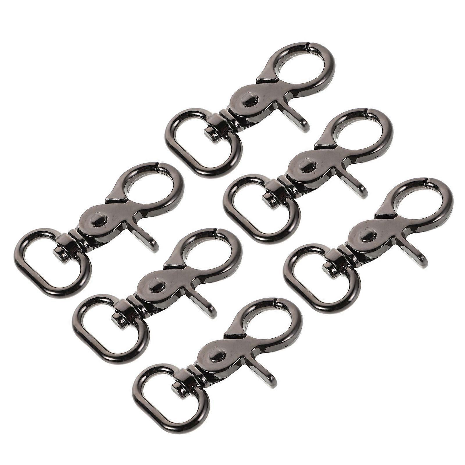 Box Bag Accessories Metal Trigger Snaps for DIY Bag Making 6Pcs Black