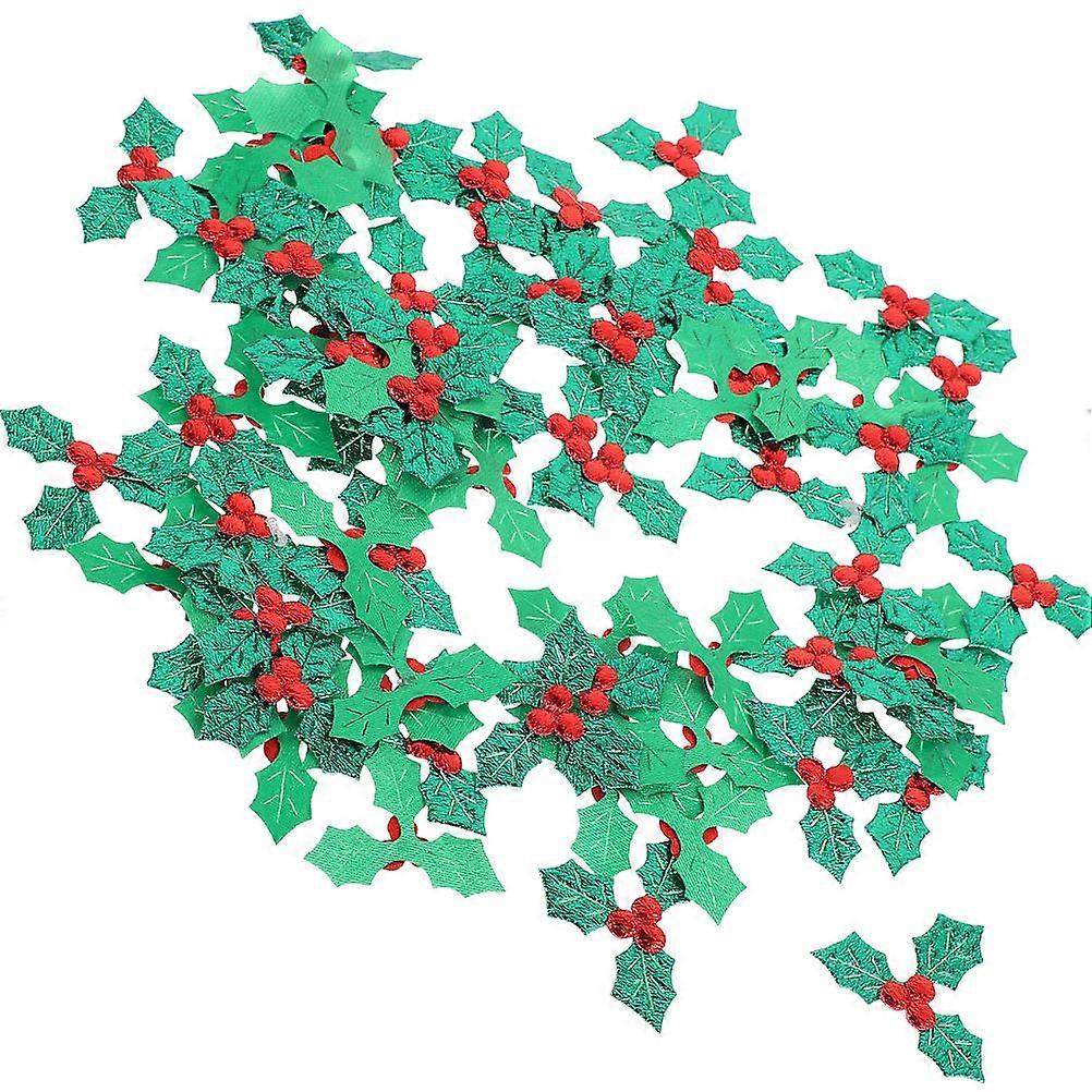 Leaves Decoration Holly Leaves Wreath Making Decorations for Door Assorted Cloth 200Pcs