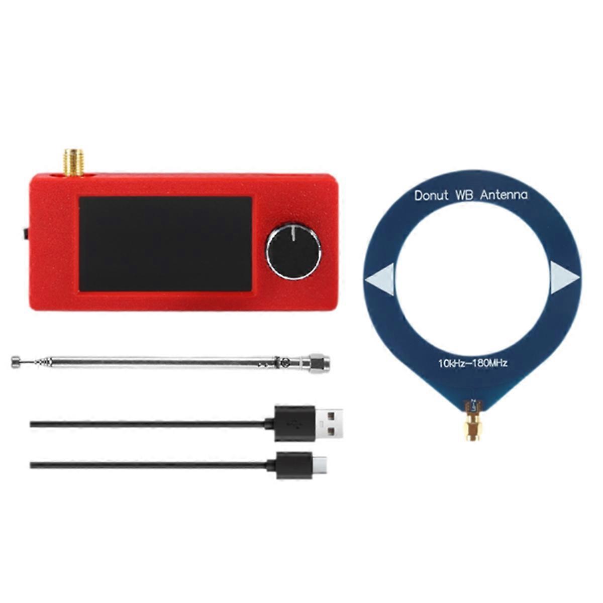 SI4732 Mini Radio 10-180Mhz SMA Interface Loop Antenna 1.9inch IPS Screen LSB USB AM FM Pocket Radio