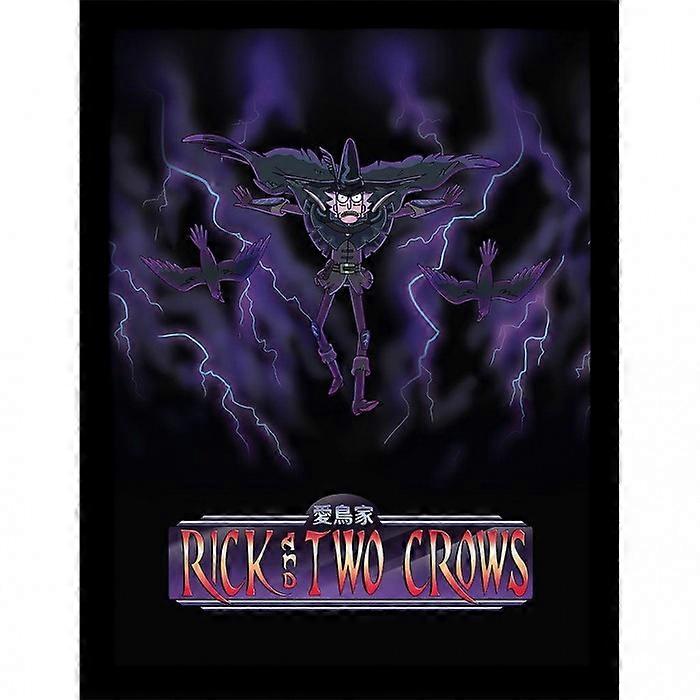 Rick And Morty Two Crows Framed Poster