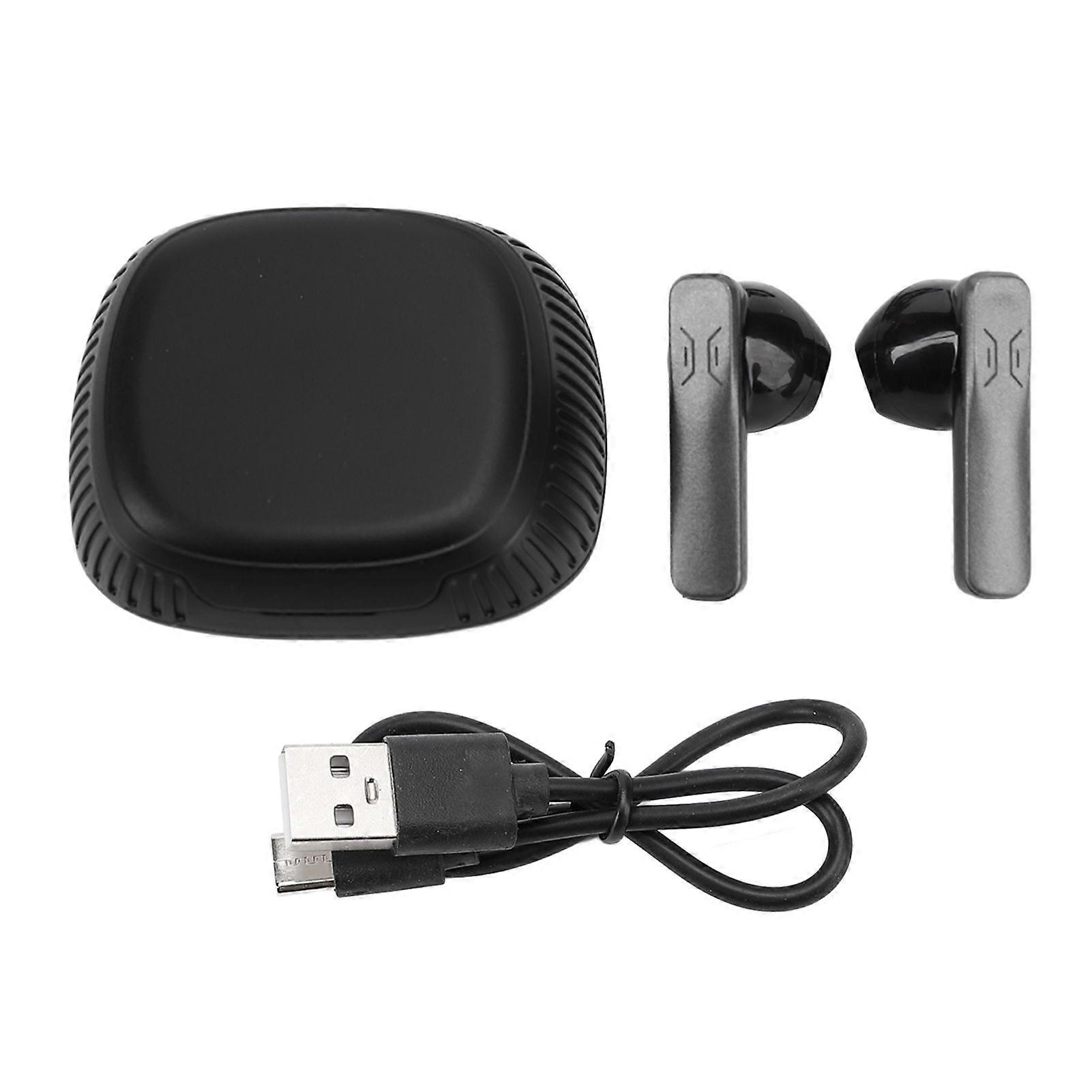 AI Language Translator Earbuds Noise Canceling 74 Languages 70 Accents Bluetooth 5.3 Wireless Smart Translation Device with APP for Music and Call Bla