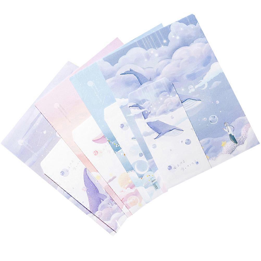 Writing Paper Colorful Letter Paper for Writing 4Sets with Charming Patterns