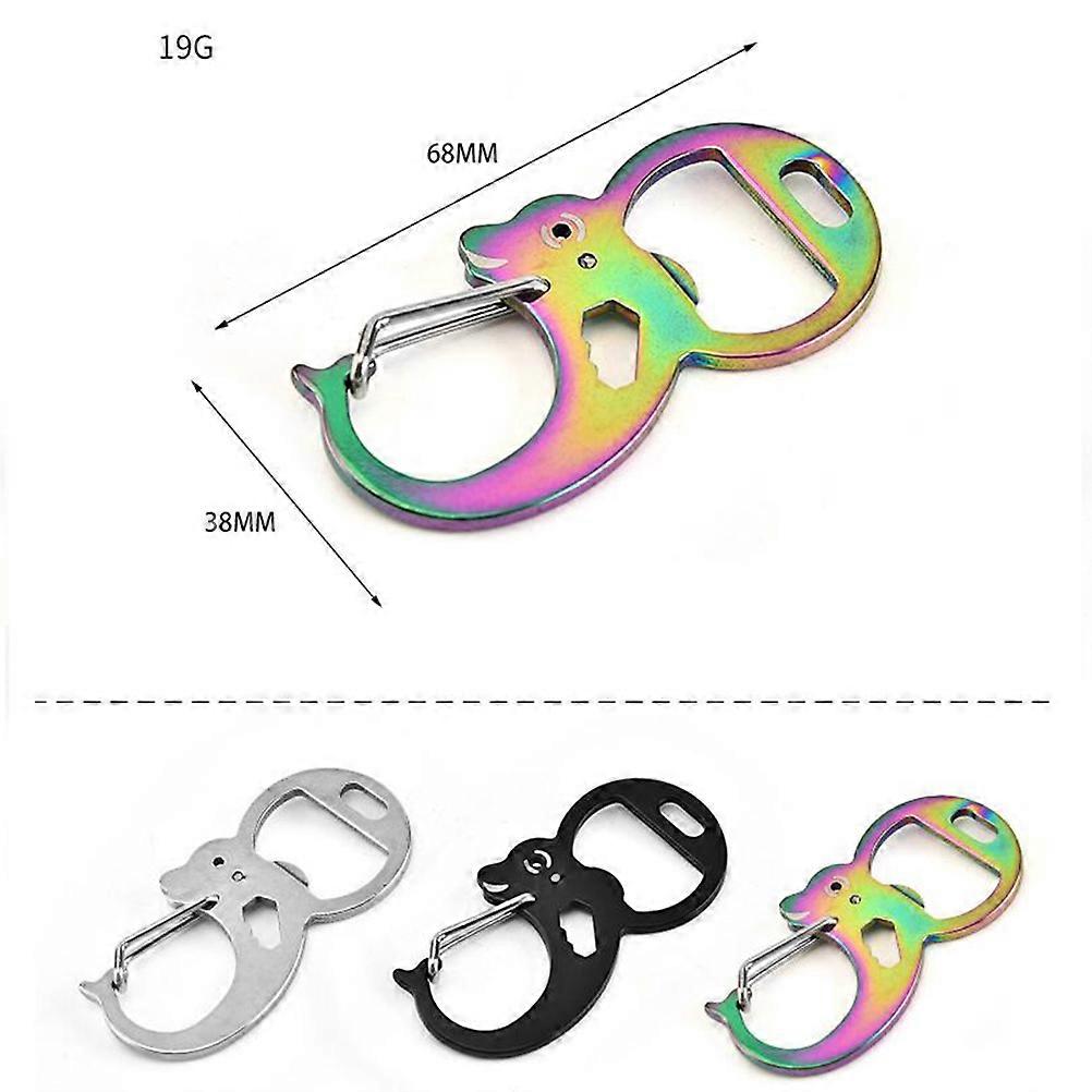 Colorful Multi-Function Key Holder Bottle Opener for Holding Use 2Pcs