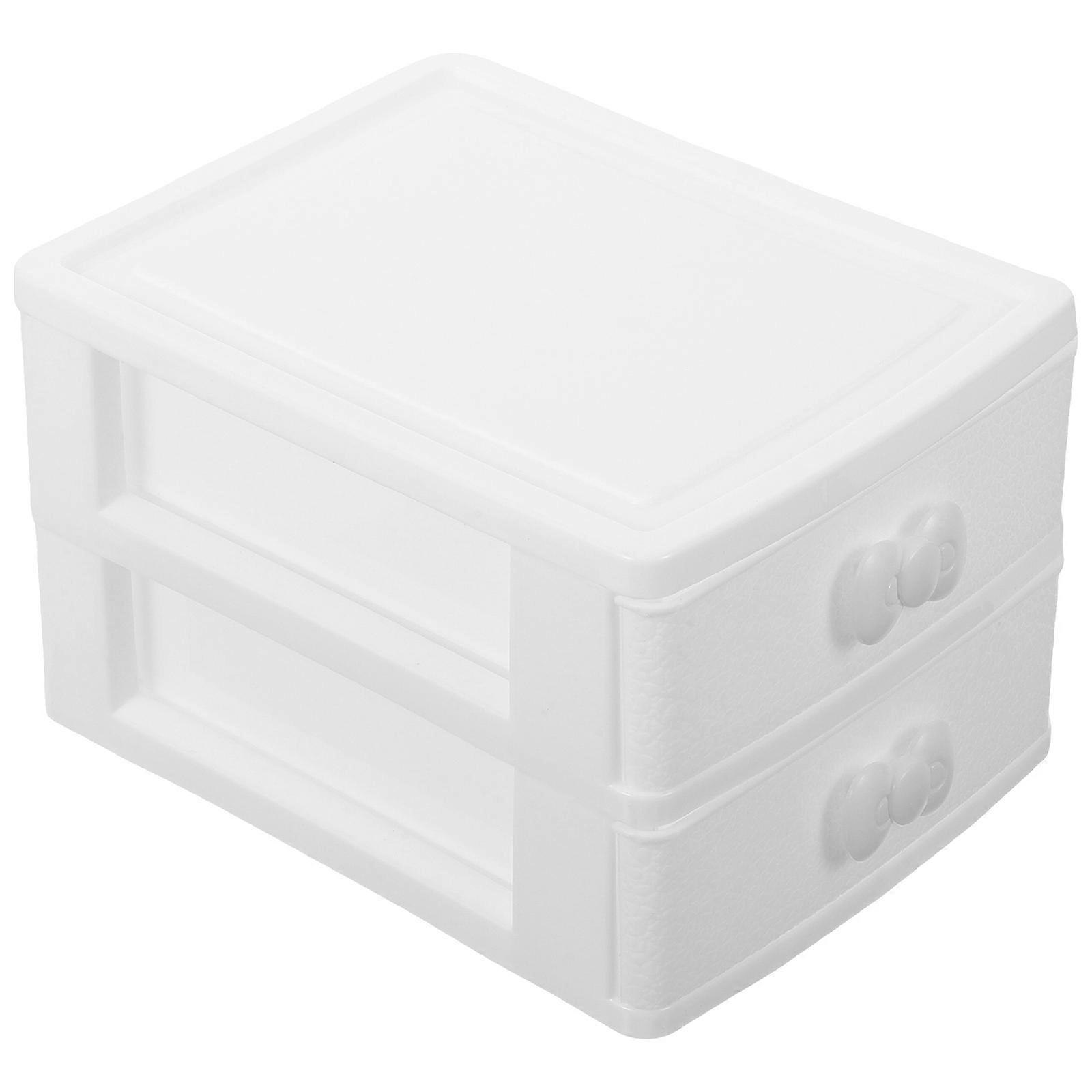 Makeup Organizer for Desktop with 3Pcs Drawer Storage Box Container