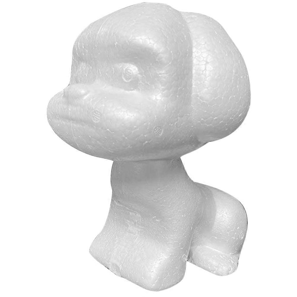 White Foam Dog Model for DIY Flower Crafts 3Pcs Animal Modeling