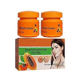 Papaya Day Night Cream Remove Dark Spots Black Pigmentation Cream Dots Melasma Brighten Remover