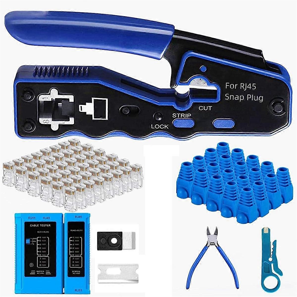 RJ45 Crimp Tool Kit for Cat5 Cat6 B
