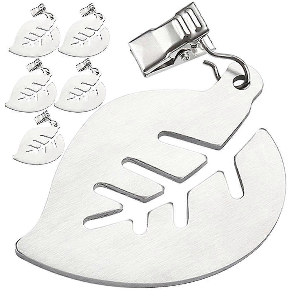 Heavy Duty Tablecloth Weights 6Pcs Windproof Holders Easy To Use For General Usage With Non-Damaging Functionality