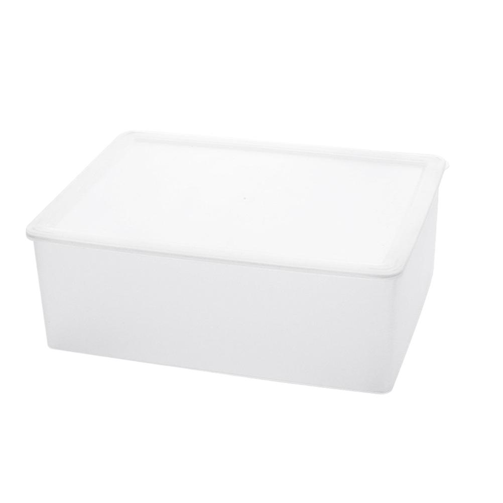 Storage Container for Home 2Pcs Large Transparent White Multi-Grid Sorting Box
