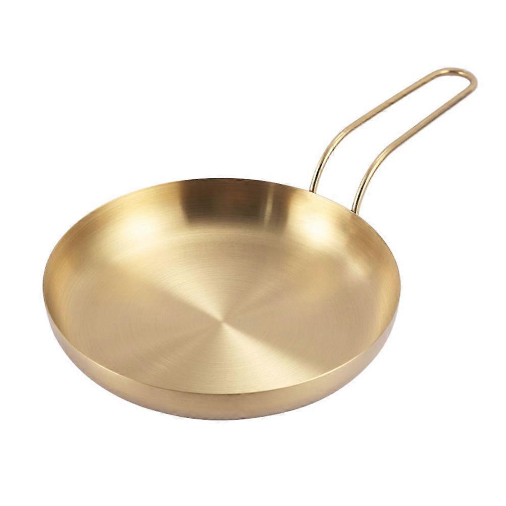 Stainless Steel Plate with Handle for Food Serving Steak Tray 1 Piece