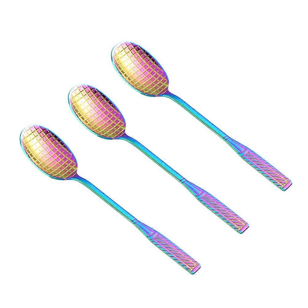 Dessert Scoops Stainless Steel Tennis Racket Shape for 9Pcs Multi