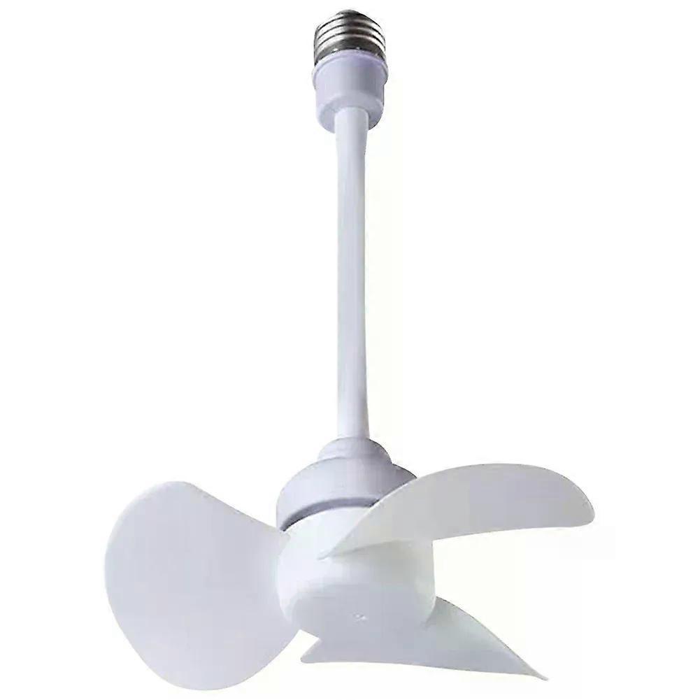Indoor Ceiling Fan Light E27 Base/USB Light Bulb Fan with Socket Hose Extender Small Ceiling Fan Light for Kitchen Room