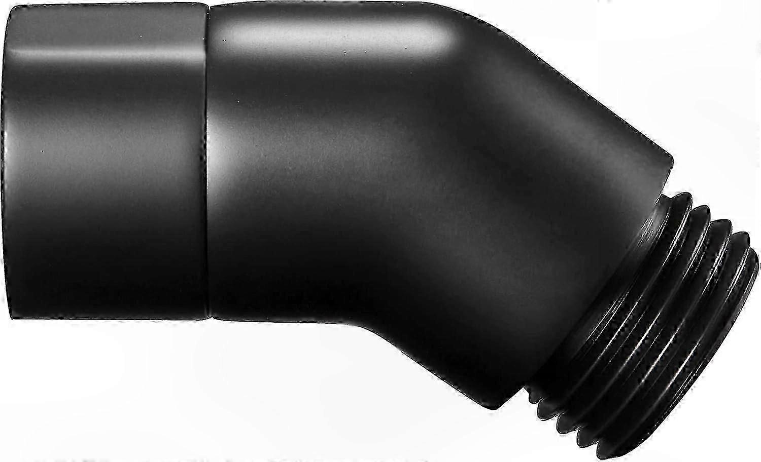 Matte Black Brass 45 Degree Elbow Shower Head Adapter with G1/2 Threads for Modern Bathrooms