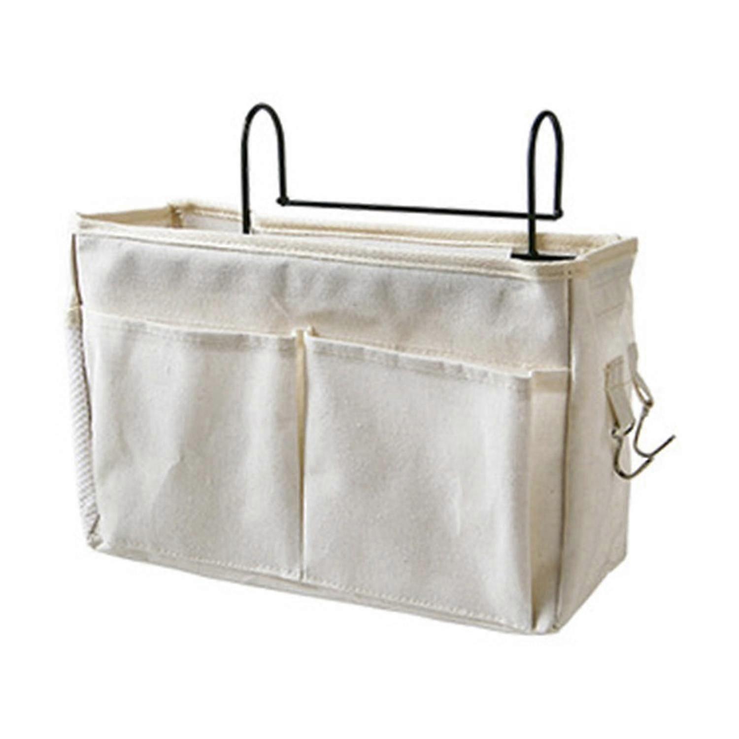 Hanging Organizer Strong Loading Space Saving Anti-deform Bedside Durable Hook Storage Basket for Do