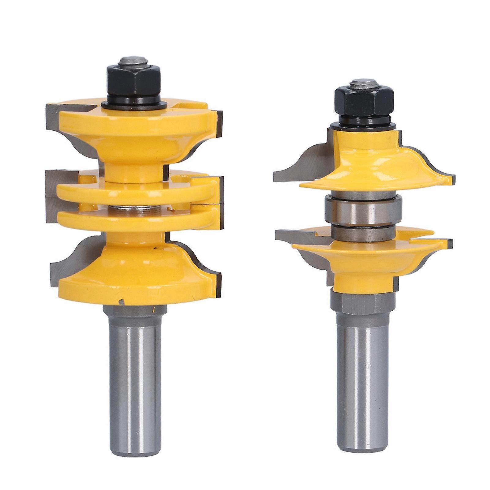 1/2in Shank Router Bit with 1.75in Alloy Cutter Head for Woodworking