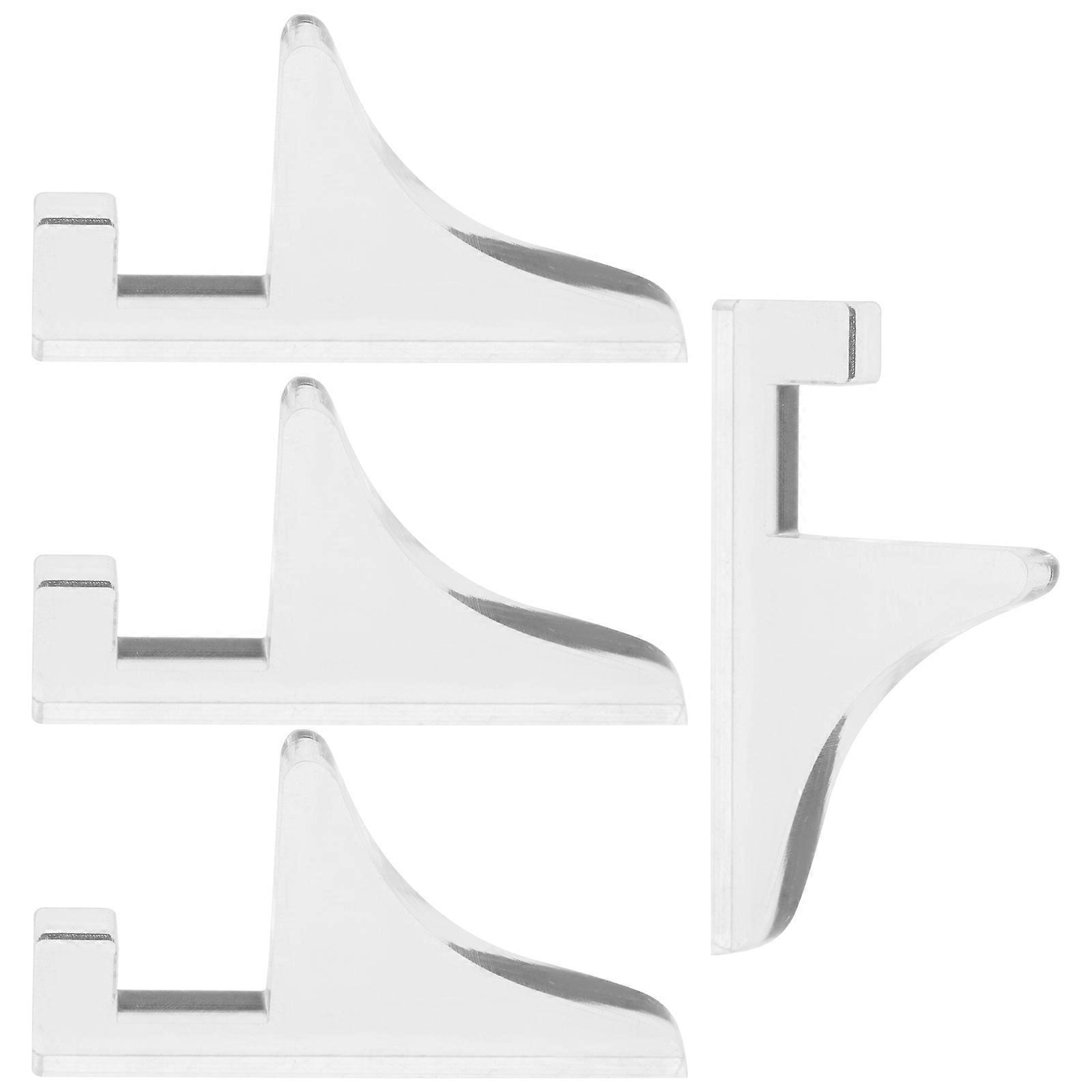 Picture Frame Stand Acrylic for Display 4Pairs Transparent Storage Holder