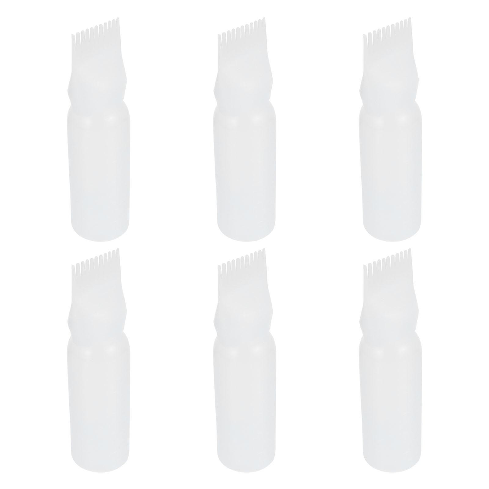 Hair Color Mixing Bottle Applicator For Precise Application Salon Use Abs Material 6.7×1.8×1.8in 6Pcs