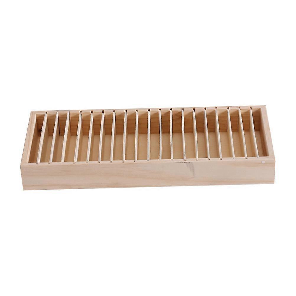 Hair Accessory Display Stand for Organizing 2Pcs Beige Wooden Holders