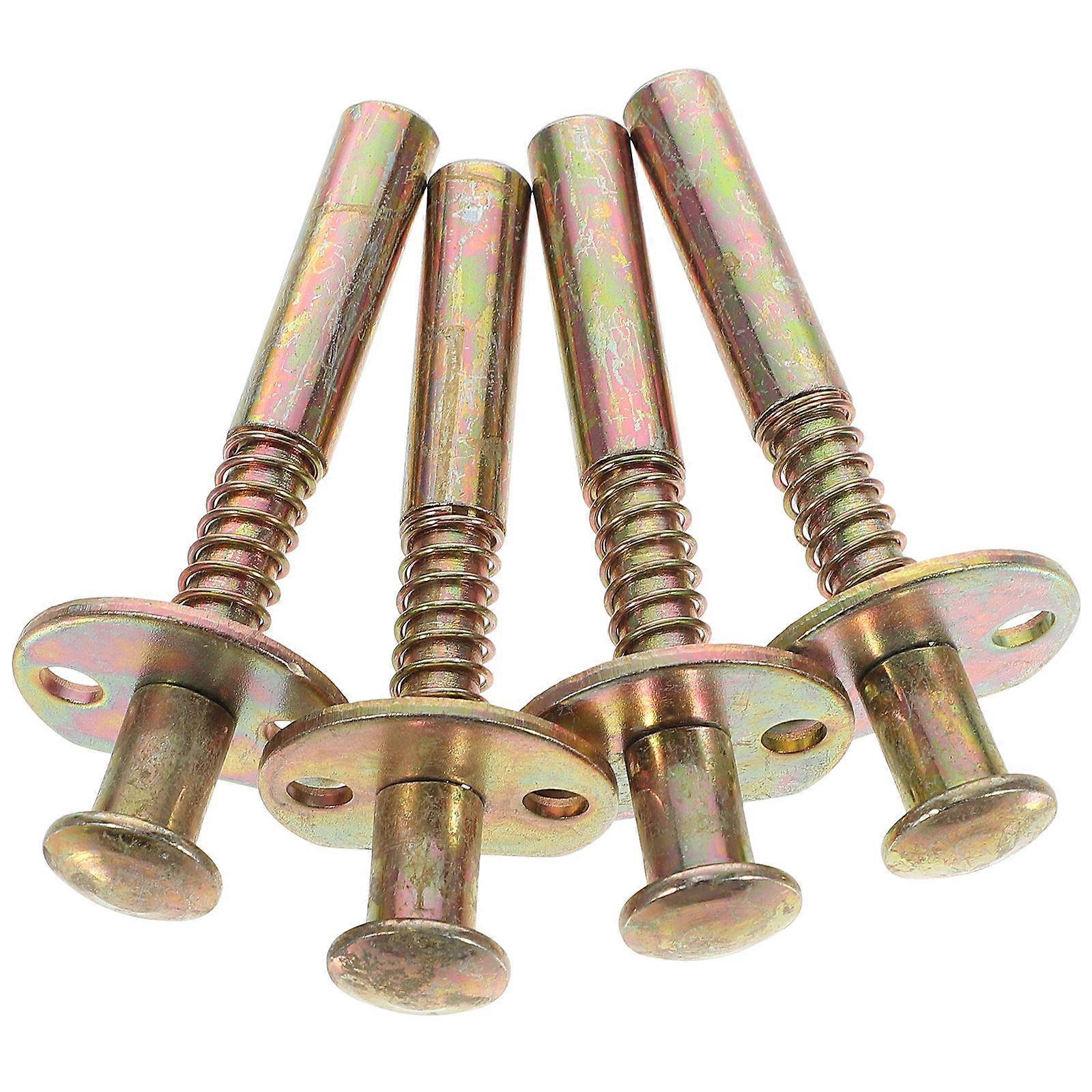 Spring Loaded Crib Latches Plunger Latches for Bed Fastening 8Pcs