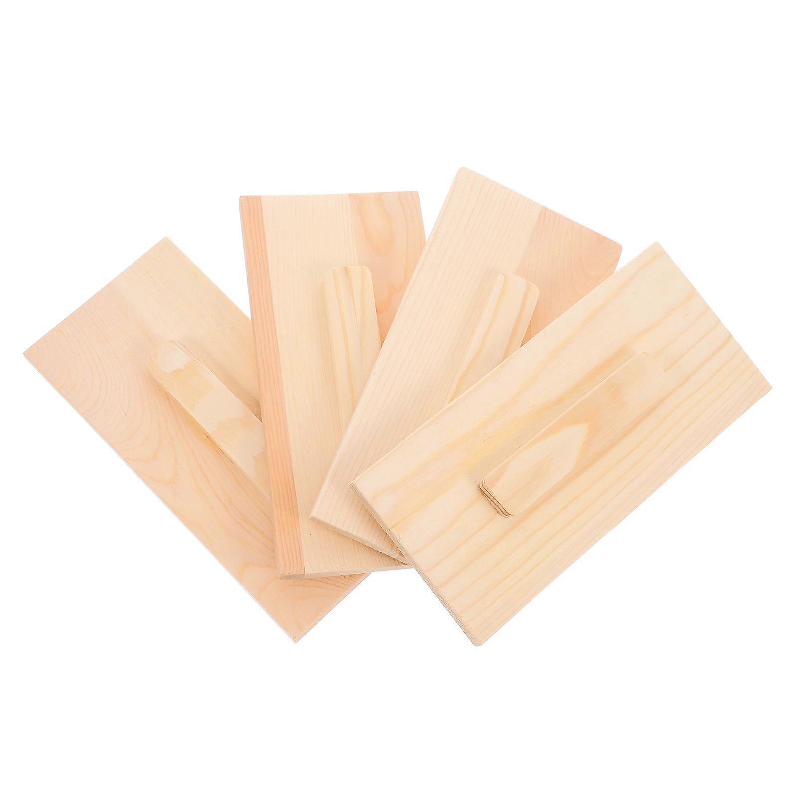 Soap Making Kit Rectangular Wooden Lid for DIY Soap Making Attractive Design 16.80X8.00X0.70CM Durable 4Set