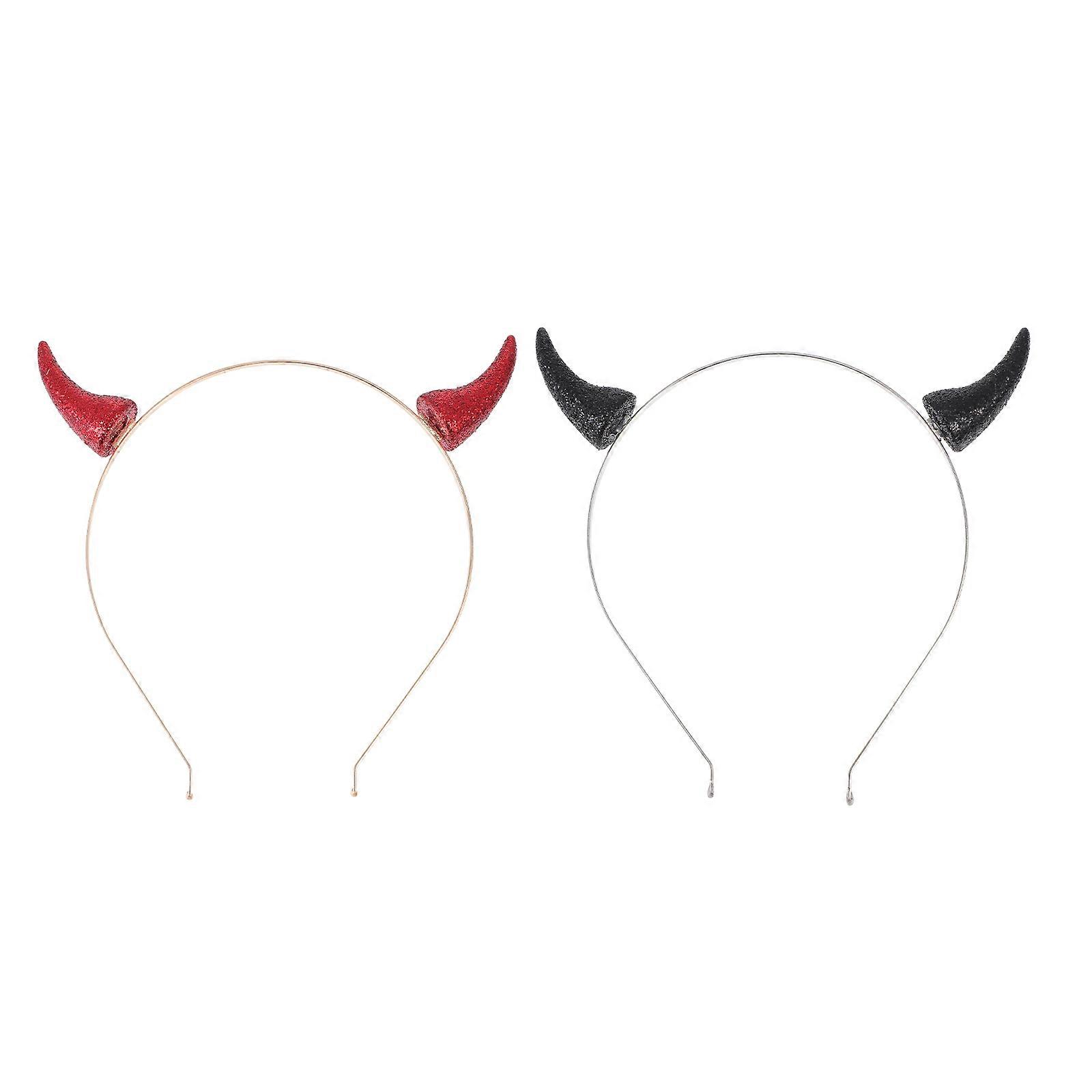 Halloween Horn Headbands for Cosplay 8Pcs Assorted Color Costume Props