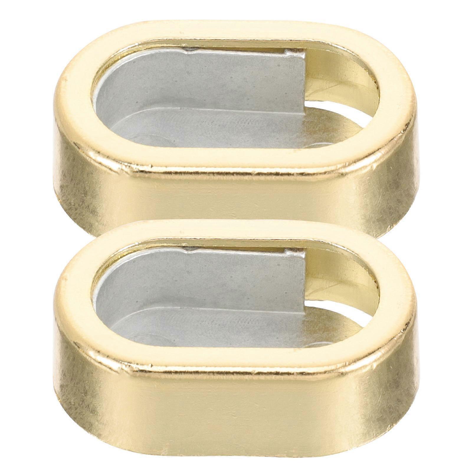 Durable Closet Rod Bracket Zinc Alloy for Curtain 6Pcs Golden Finish