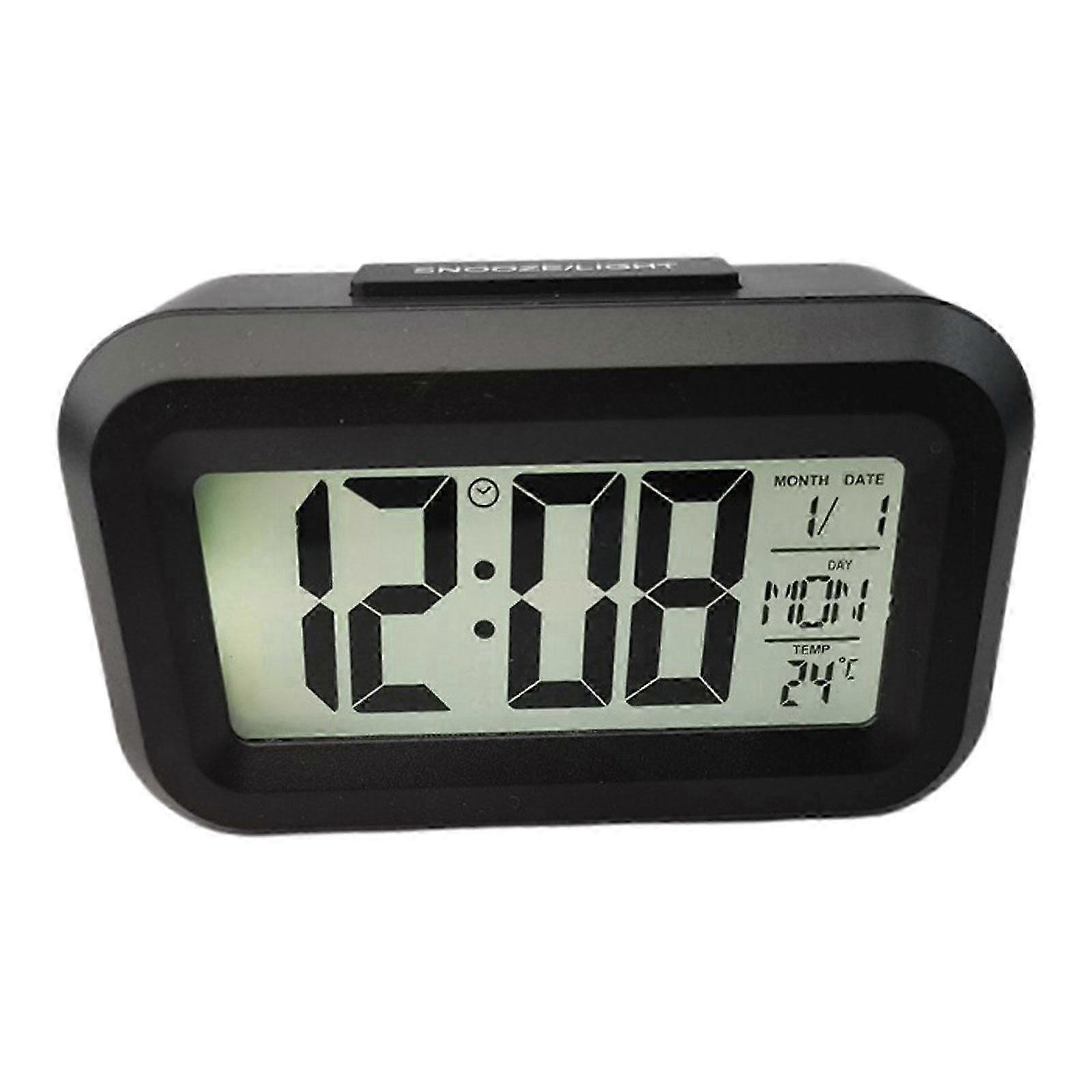 Mini Kitchen LCD Smart Alarm Clock Night Light Cute Alarm Clock