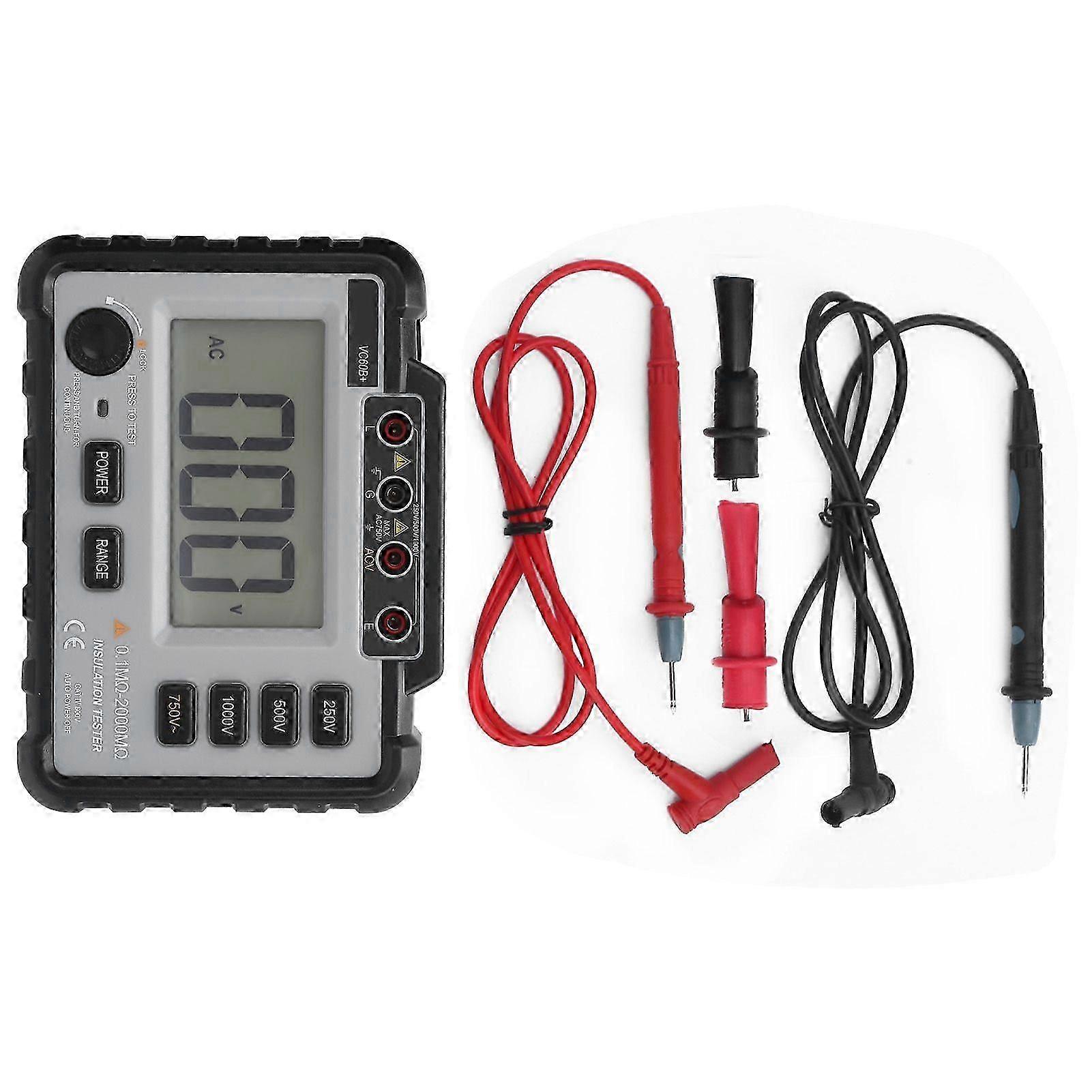 High quality  VC60B+ 250/500/1000 V Digital Insulation Resistance Tester