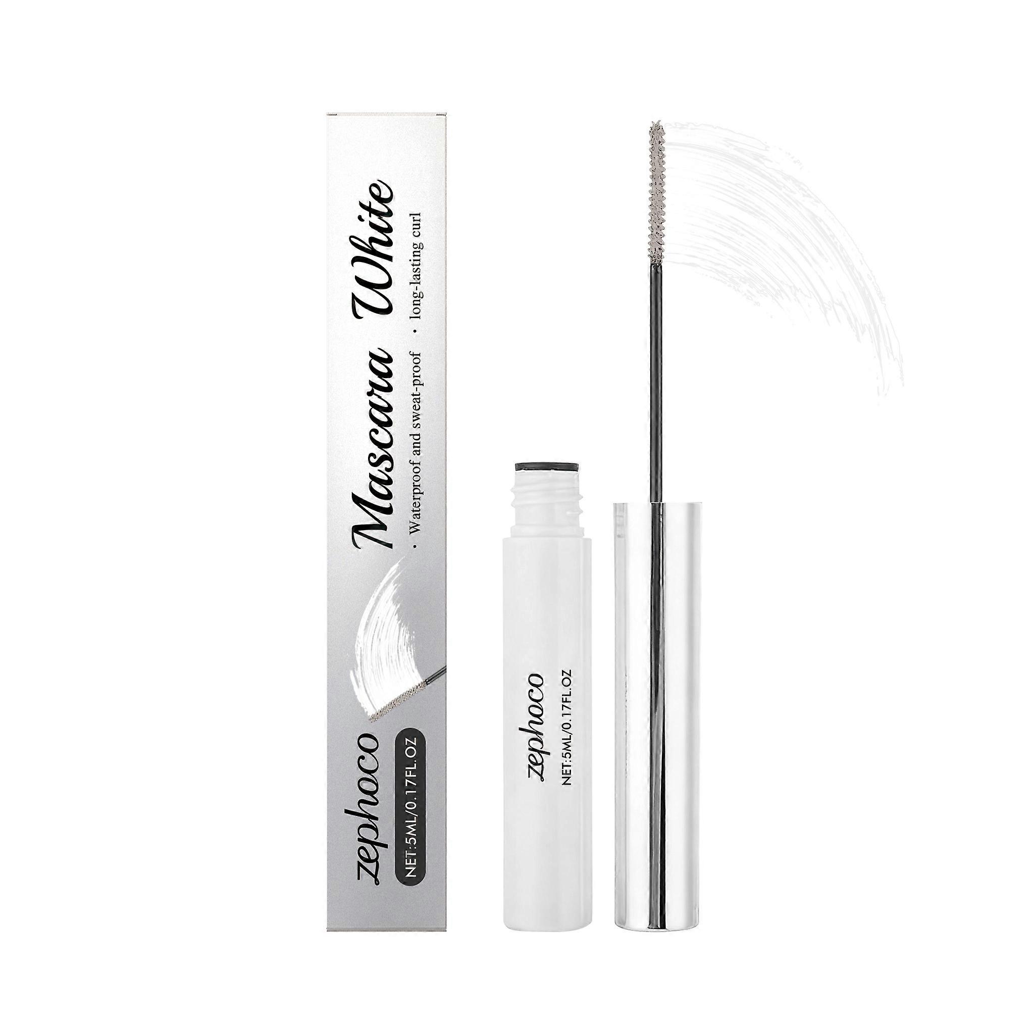 zephoco White Curling Mascara Daily Care For Beautiful Eyelashes, Natural And Smooth Curling Mascara