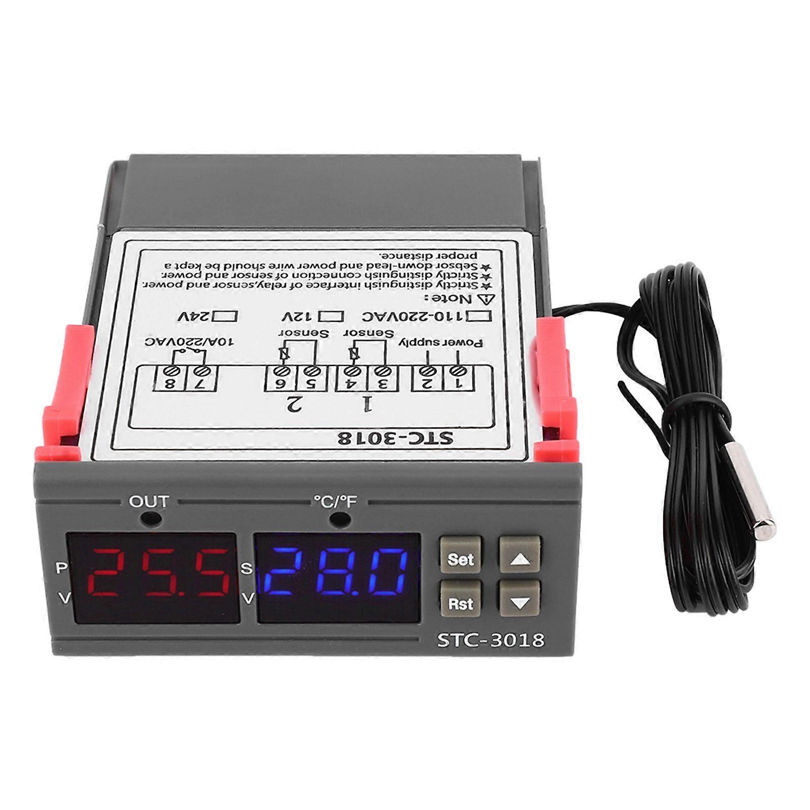 STC-3018 Digital Temperature Controller Sensor Thermostat with NTC Cable Length 1M (24V)