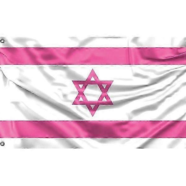 Pink Israel Flag FG406