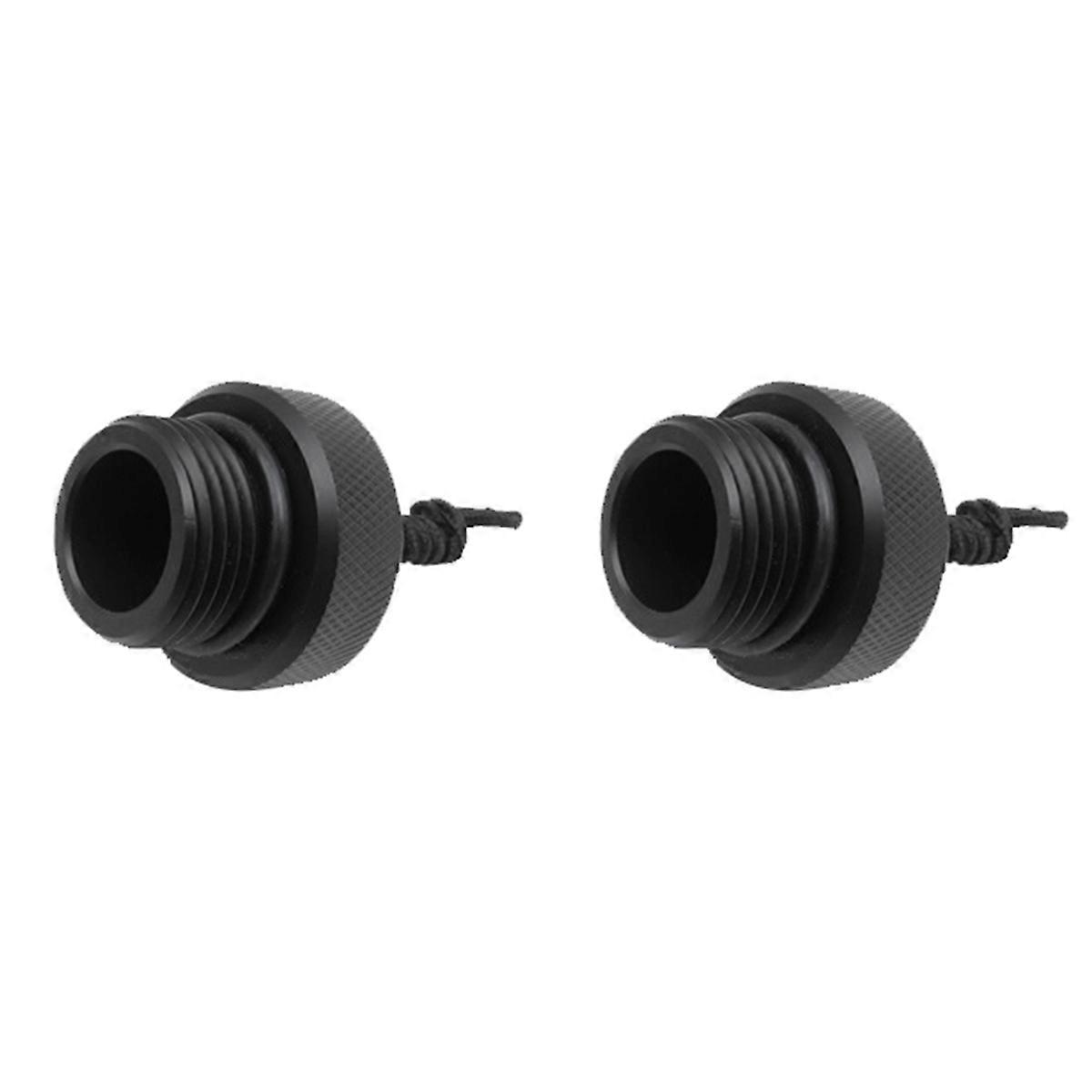 2X Dust Plug Attach with Rope Diving Dust Cap for Scubas Tanks Valves End Cap Diving Dust Cap Dive A