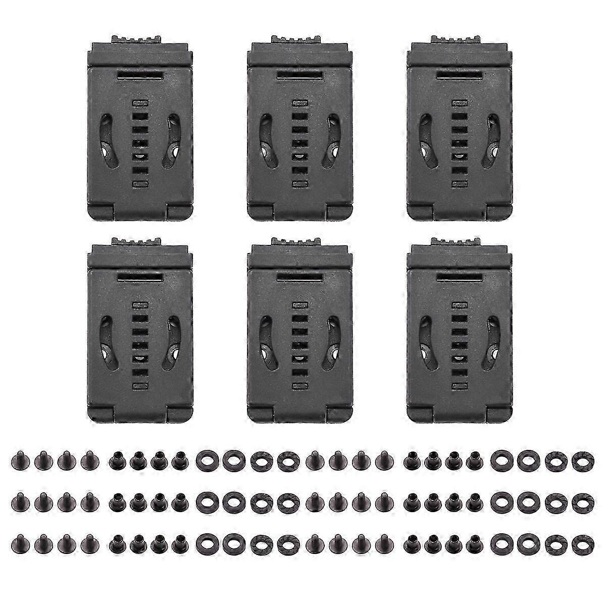 6PCS Travel Buckle Large Tek Lok Belt Clip Loop for Knife Kydex Sheath/Holster with Hardware, Specia