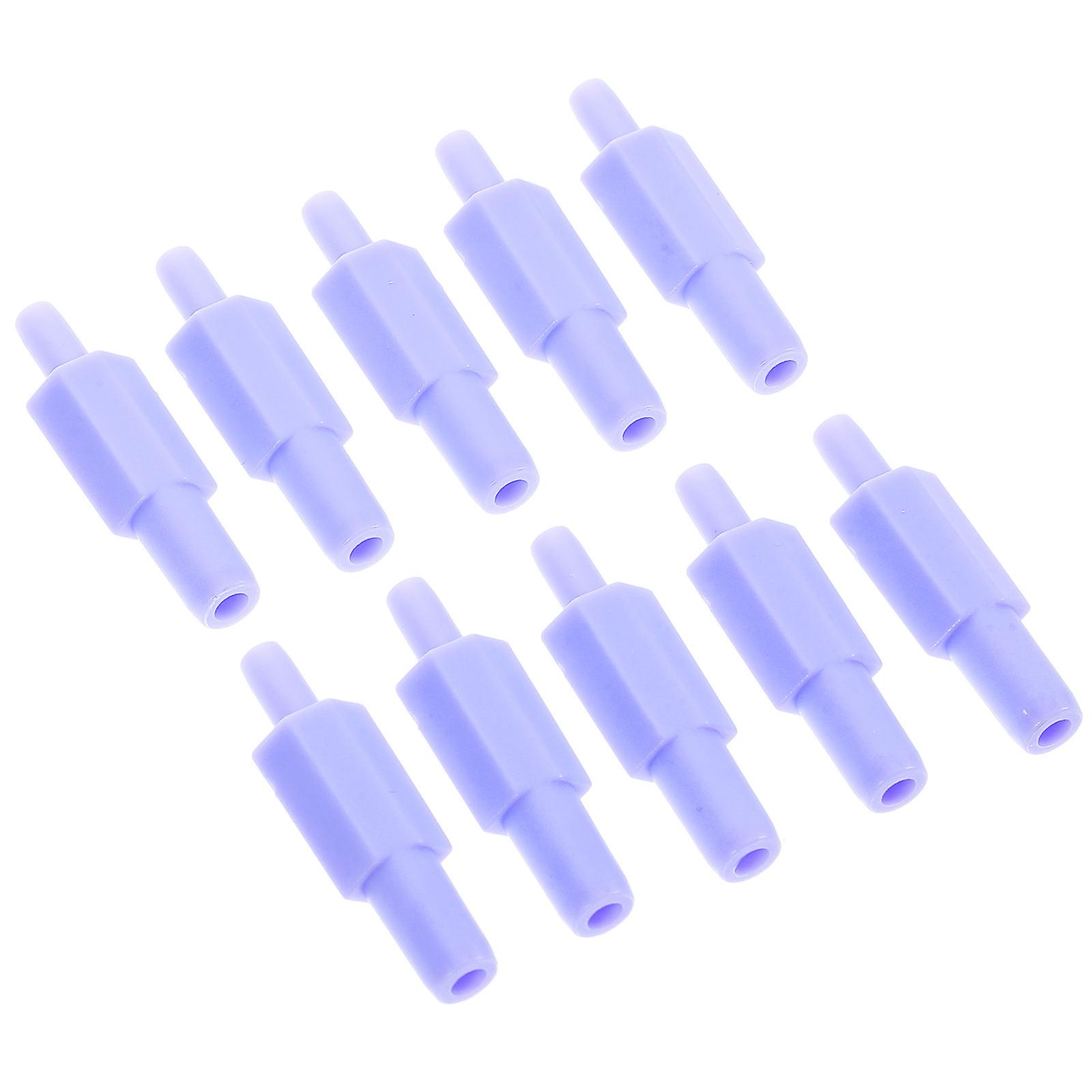 10Pcs Hose Quick Connector Suitable For Electric Breastpump Maintain Suction During Baby Feeding Made From Durable PP Material Purple