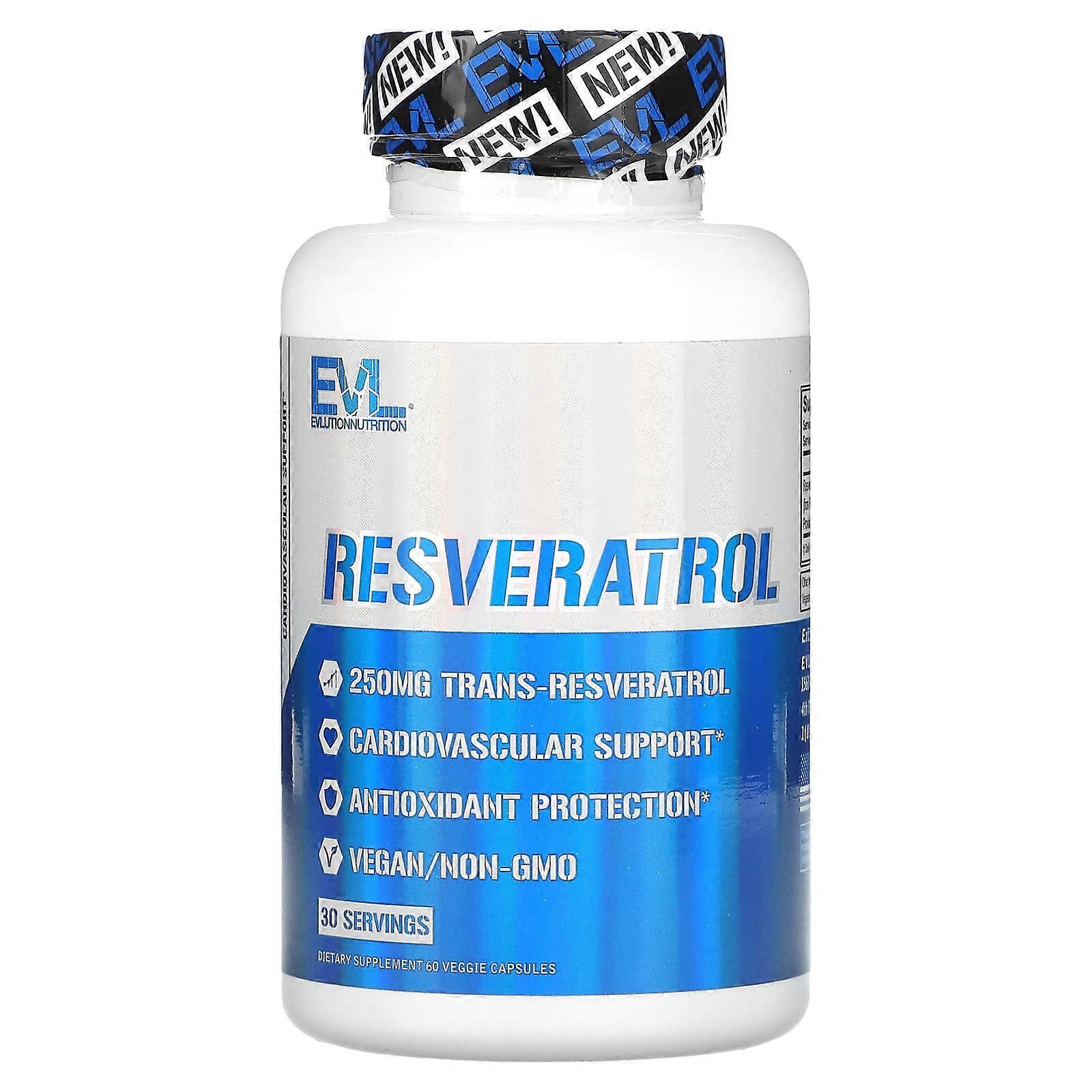 Resveratrol, 250 mg, 60 Veggie Capsules