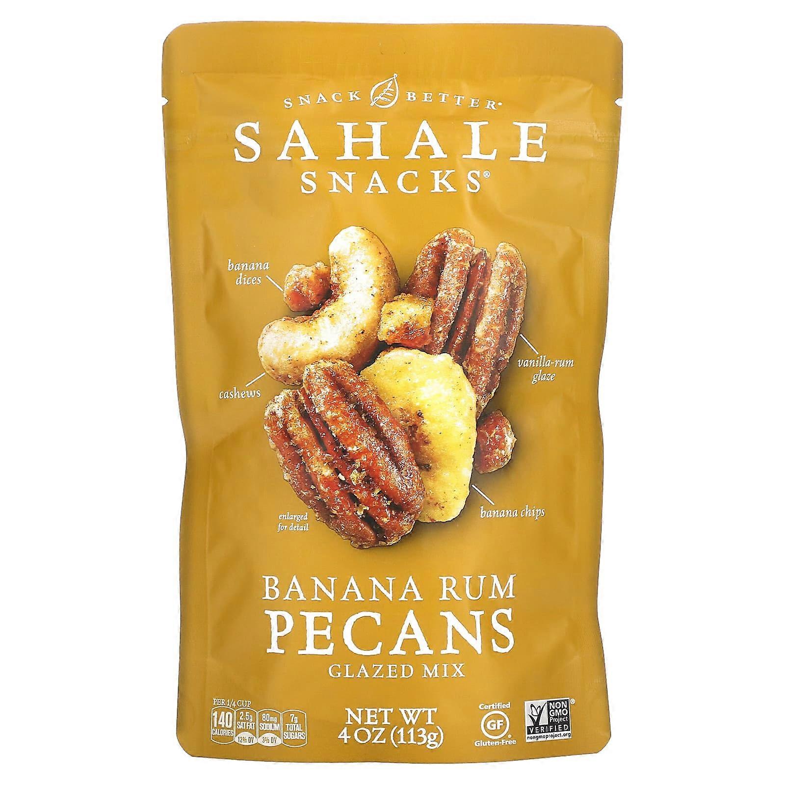 Glazed Mix, Banana Rum Pecans, 4 oz (113 g)