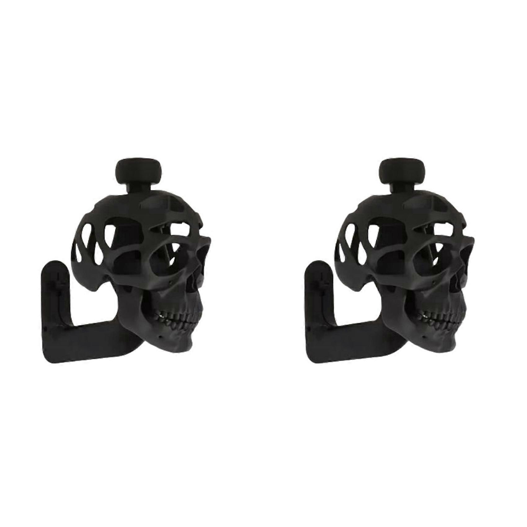 2X 3D Skull Helmet Display Package Helmet Rack Motorcycle Helmet Cranium Rack Motorcyclist Helmet Organizer
