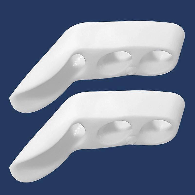 2Pcs=1Pair Three Hole Little Finger Separator Overlapping Toes Bunion Blister Pain Relief Straightener Protector Foot Care Tool